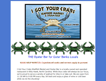 Tablet Screenshot of igotyourcrabs.com